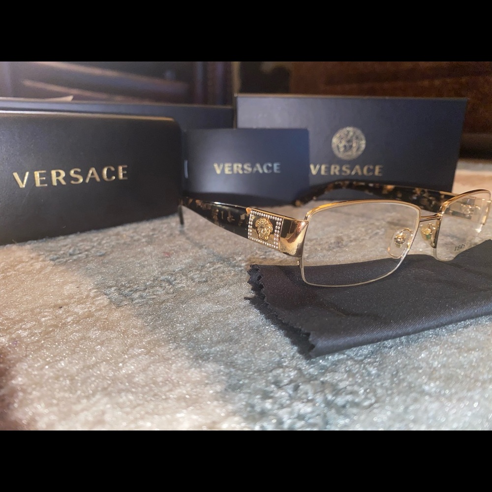 Authentic Versace Eyewear with case and lens cloth